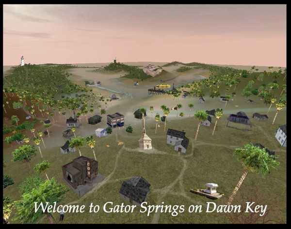 Welcome to Gator Springs on Dawn Key - click for legend